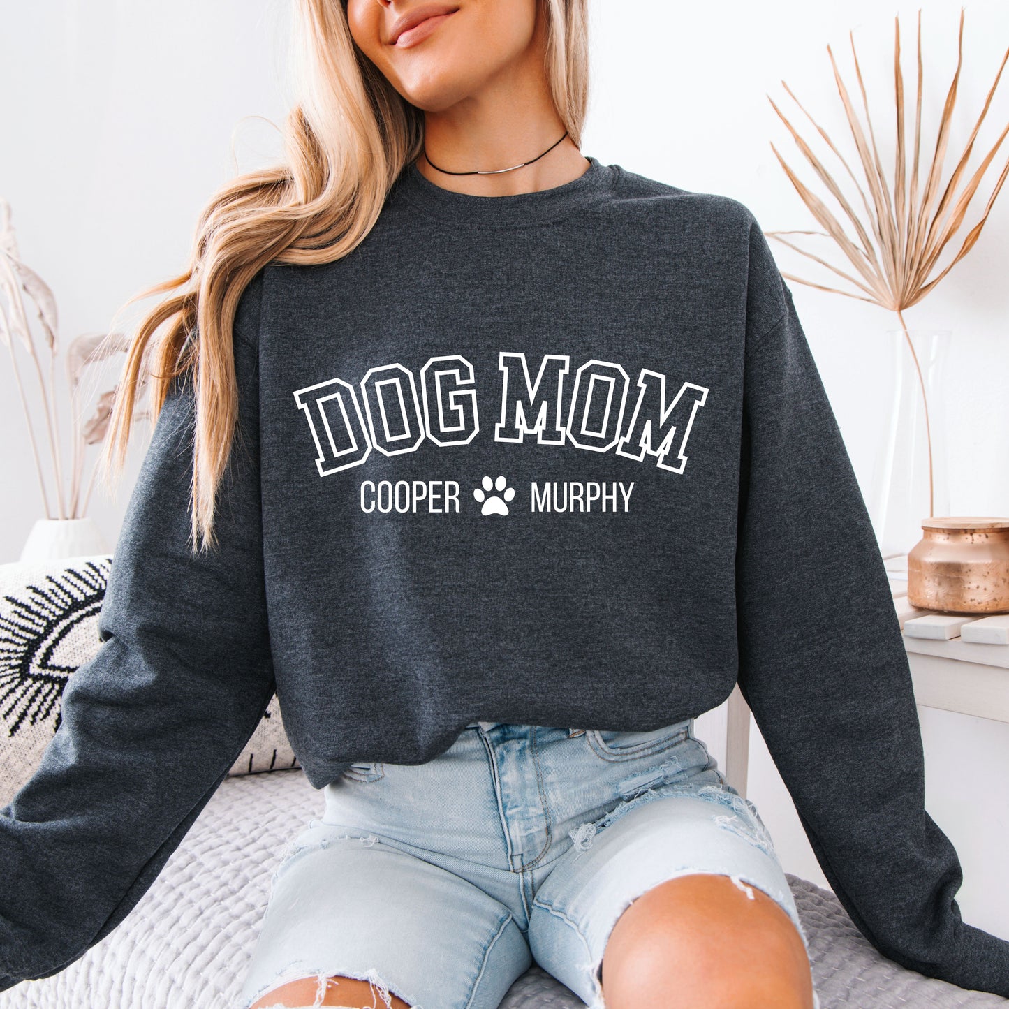 personalierbarer Sweater Dog Mom Pfote
