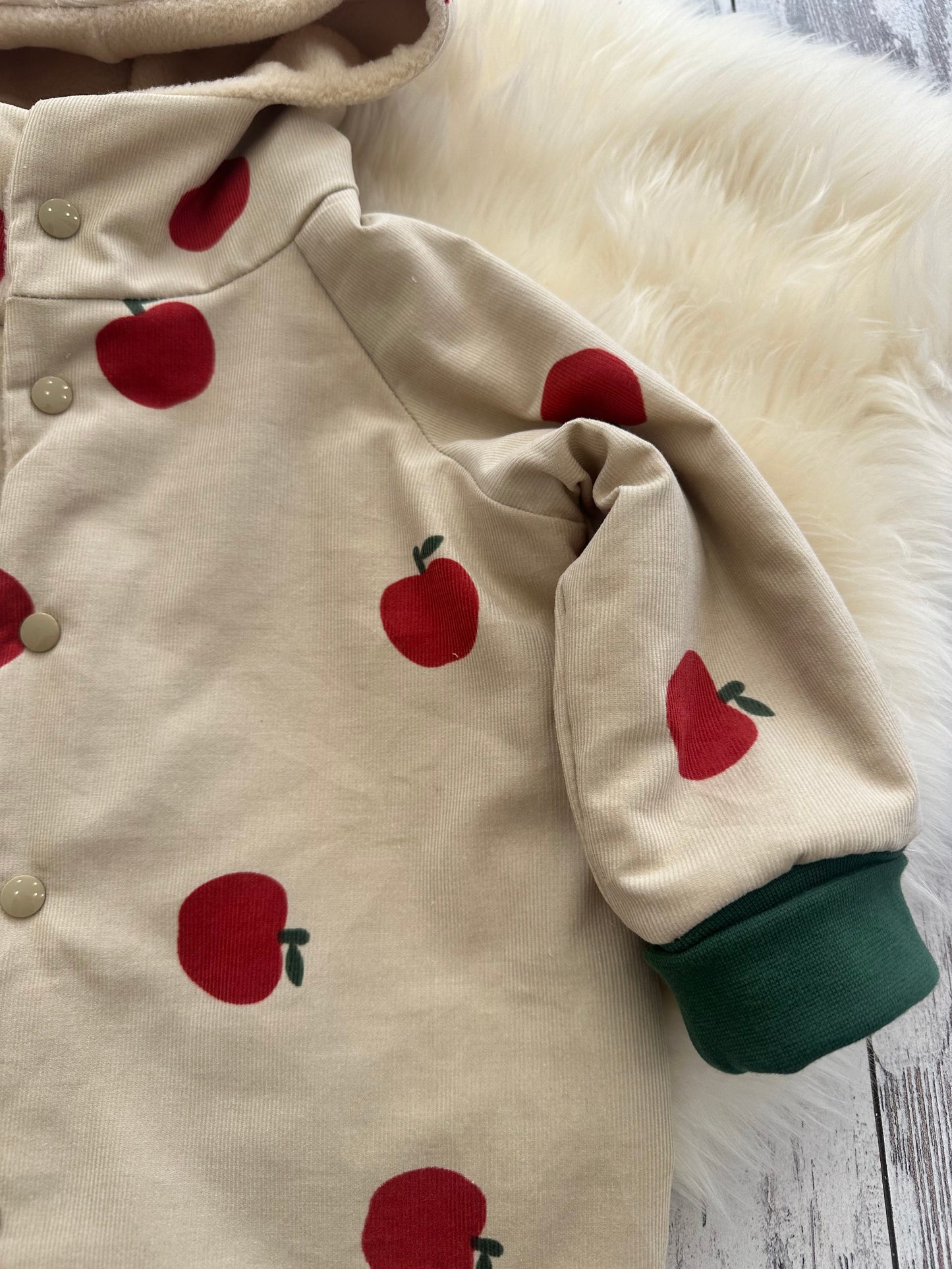 Cordjacke Apfel