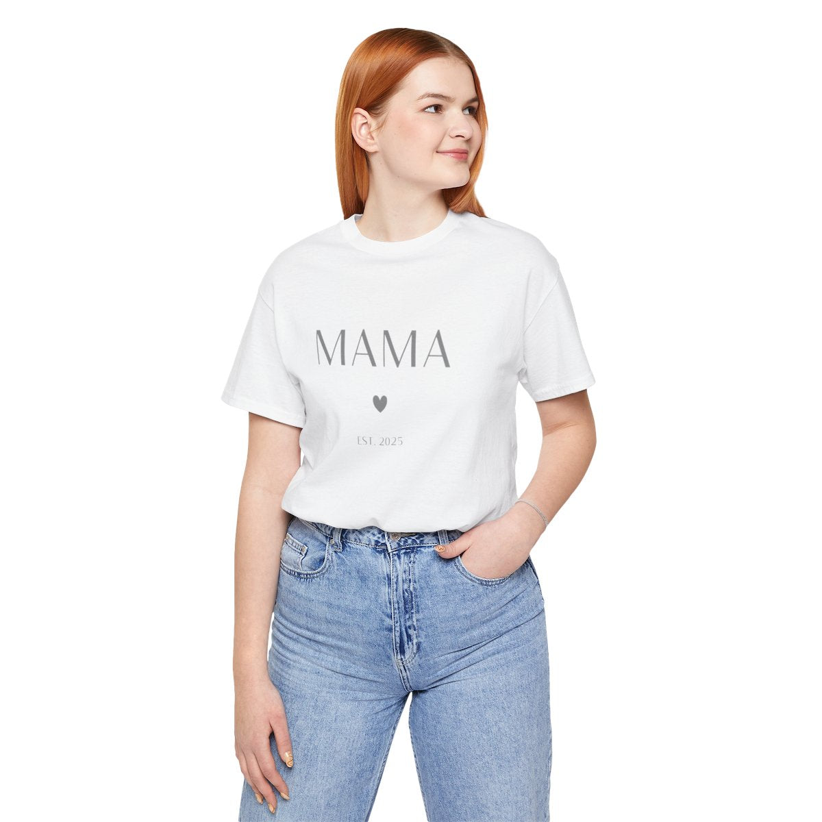 Mama T-Shirt EST.2025 personalisiebar