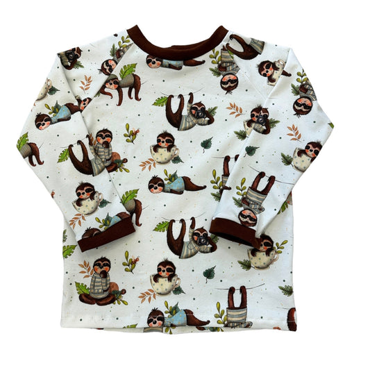 Kinder Pullover Faultier 
