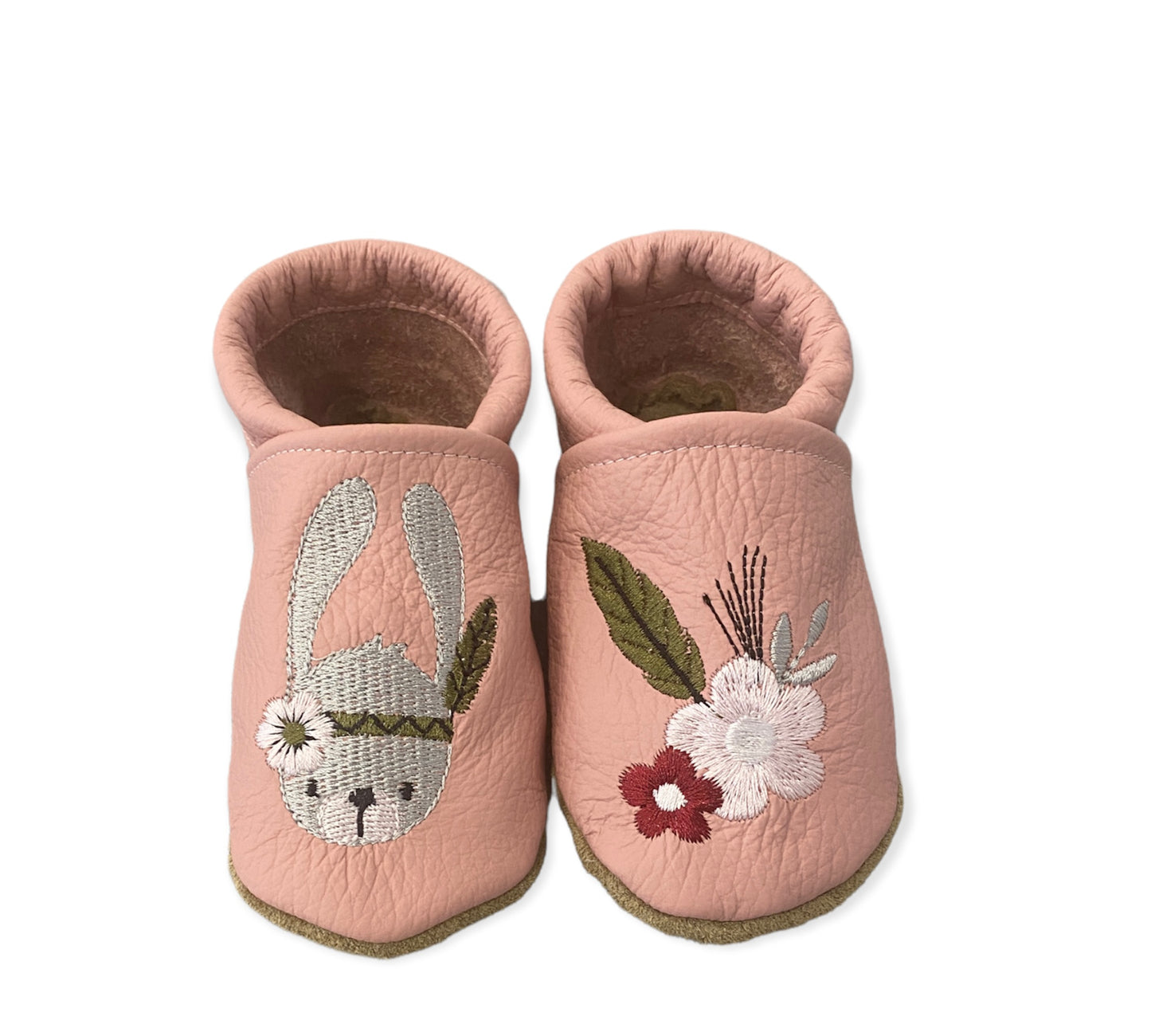 Lederpuschen Hase Rosa