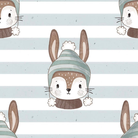 stoff hase im winter 