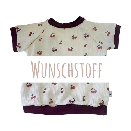 T- Shirt mit Wunschstoff Musselin