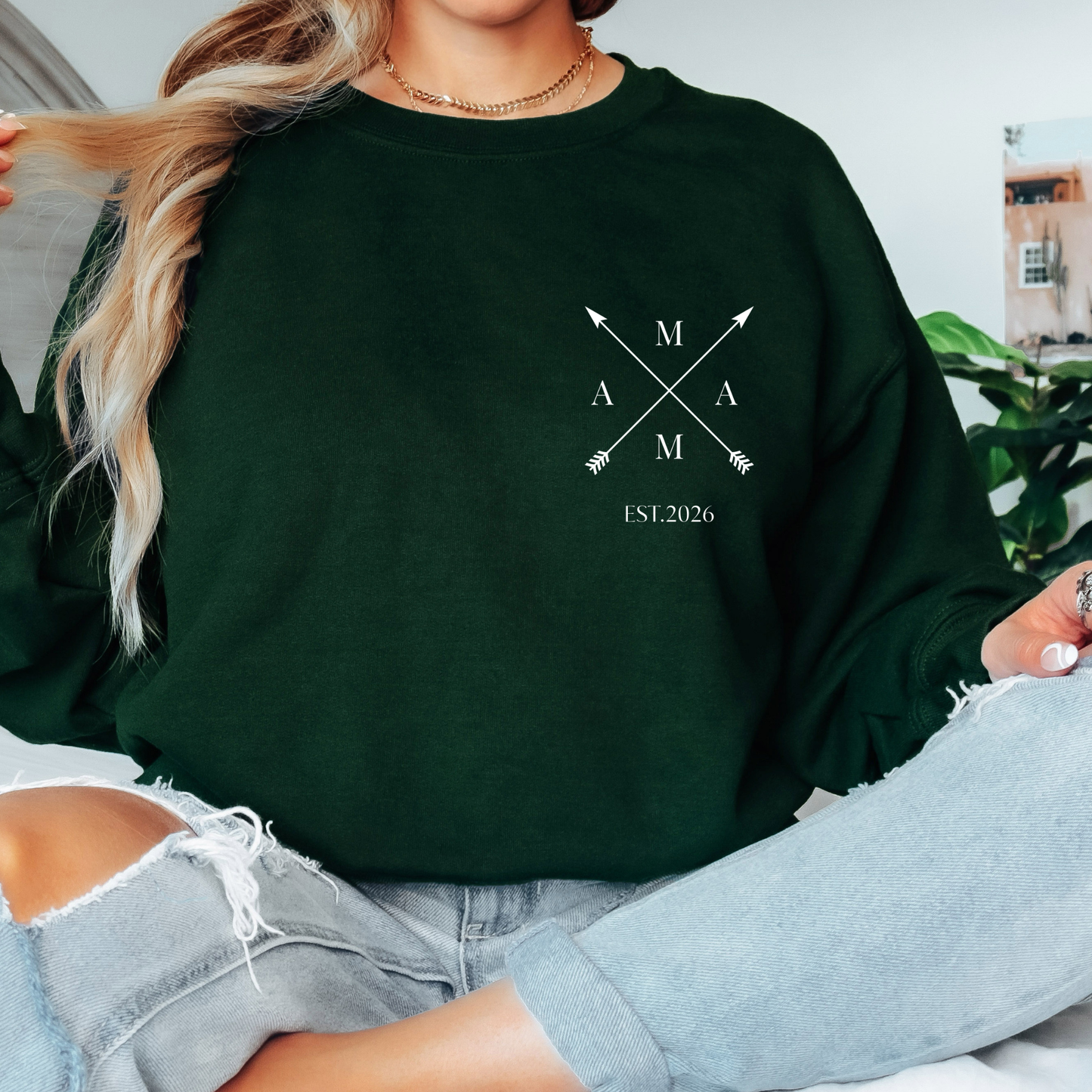 personalierbarer Mama  Sweater mit  Jahr