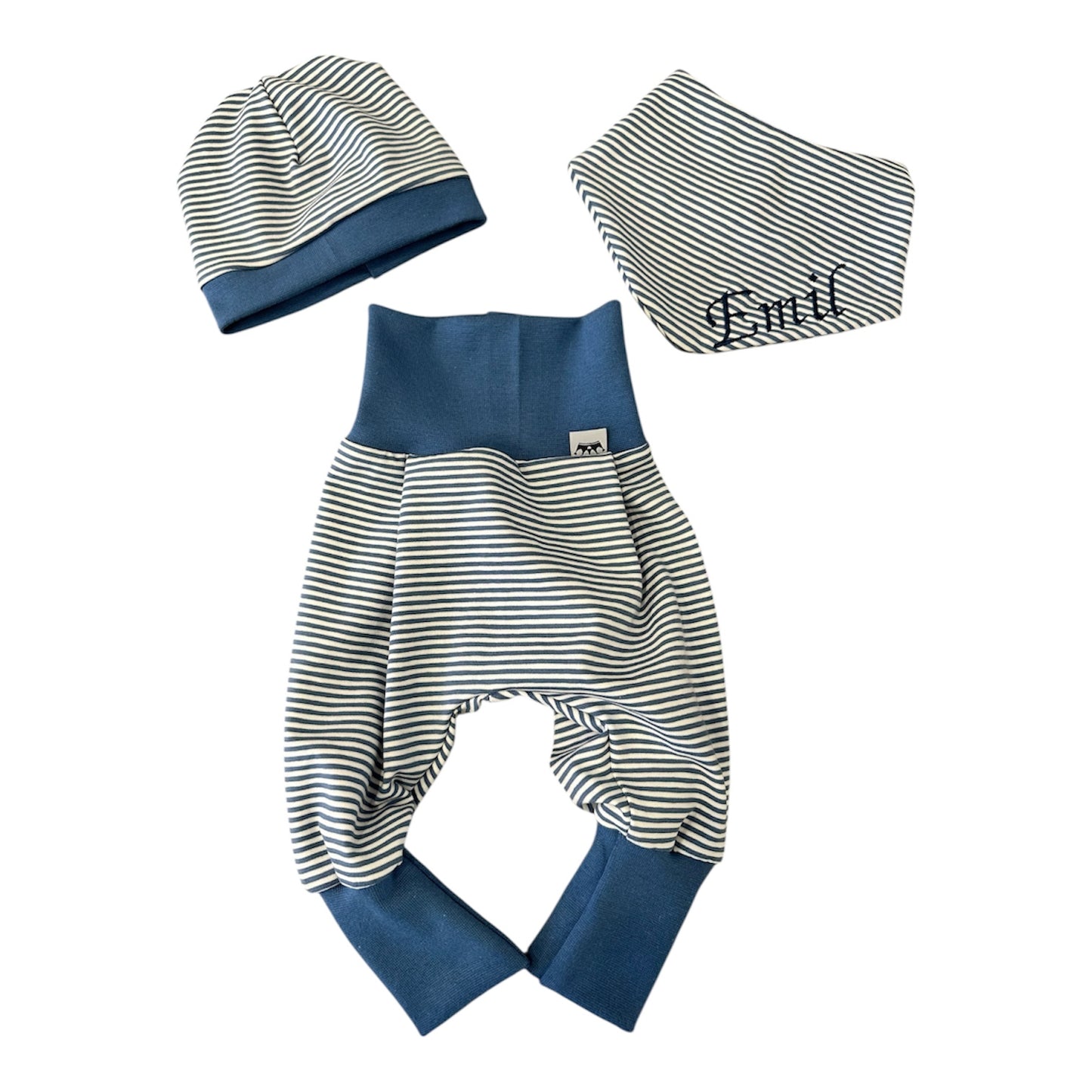 Baby Set Streifen personalisiert