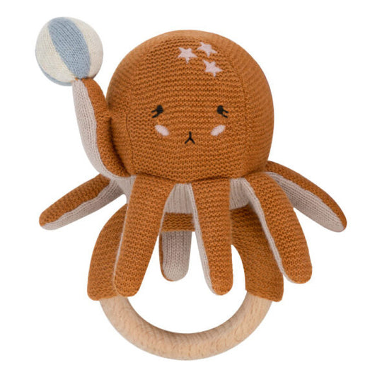 Baby Bello rattle Ozzy the squid