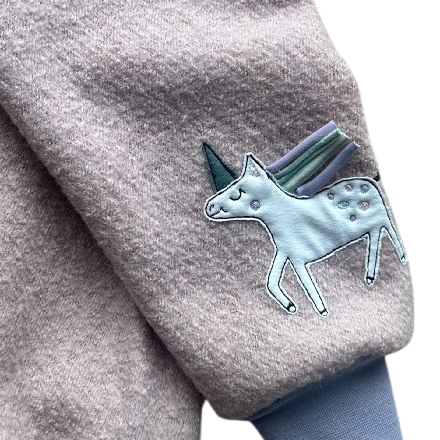 Limitierte Wollwalkhose Einhorn