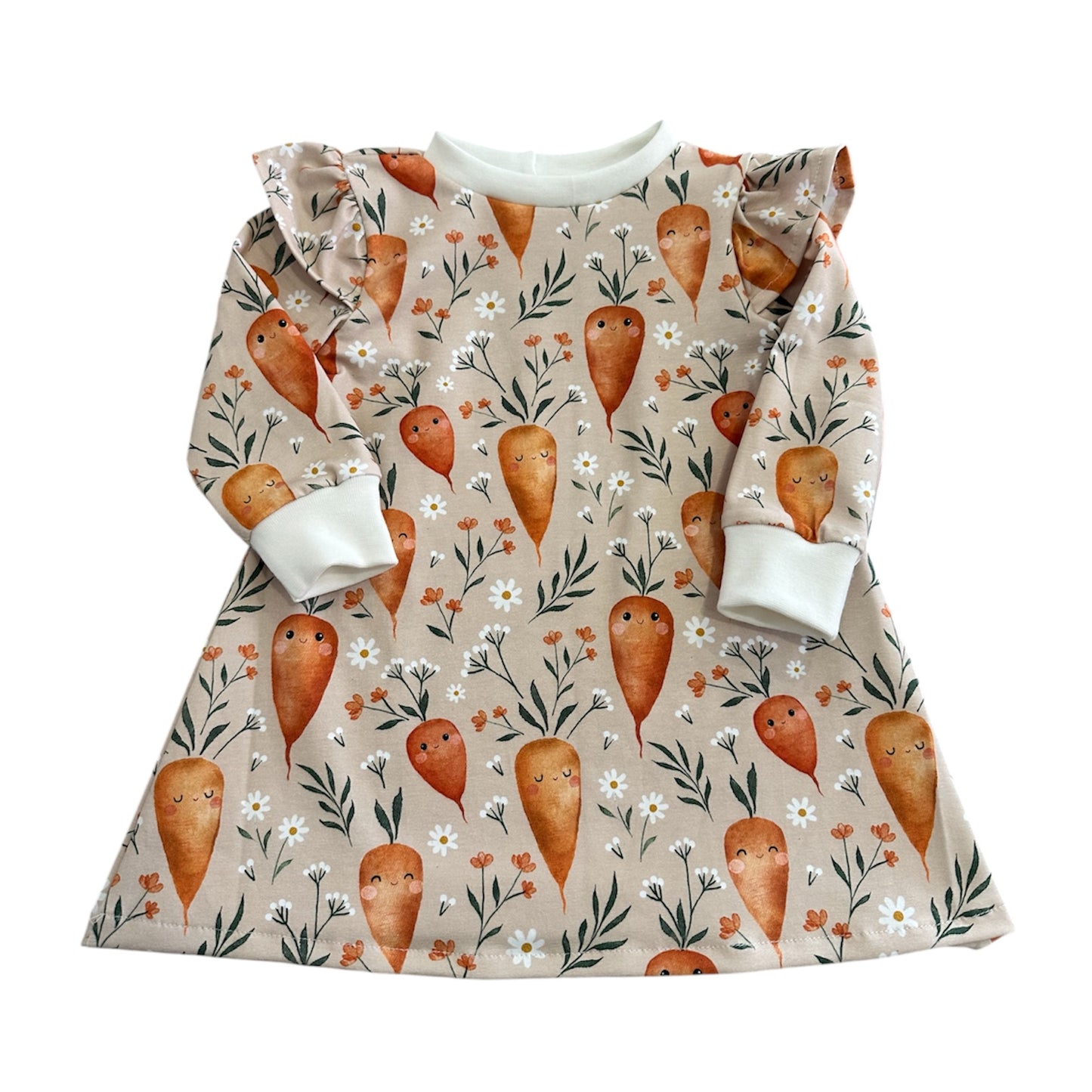 Kleid langarm Rüschen Möhrchen