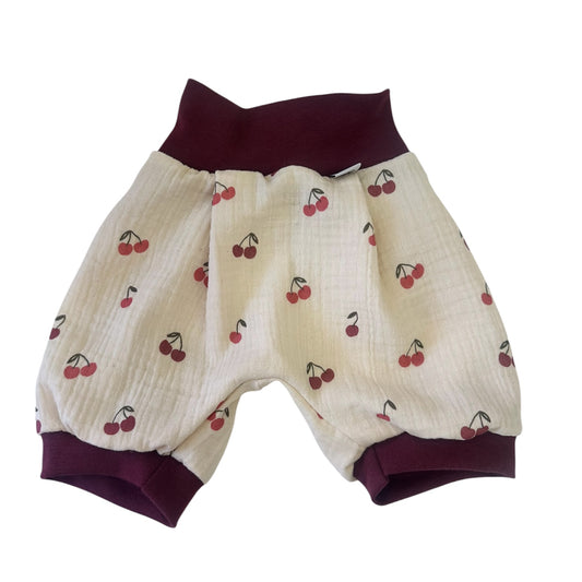Pumpshorts Musselin Kirsche