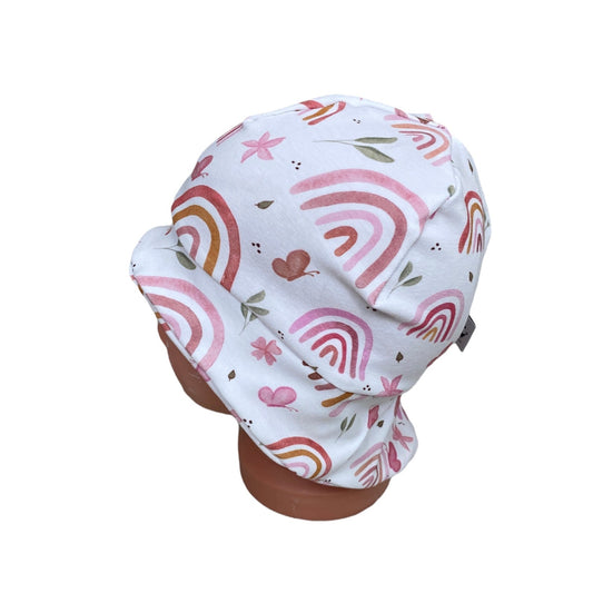kinder Sonnenhut rosa Regenbogen 