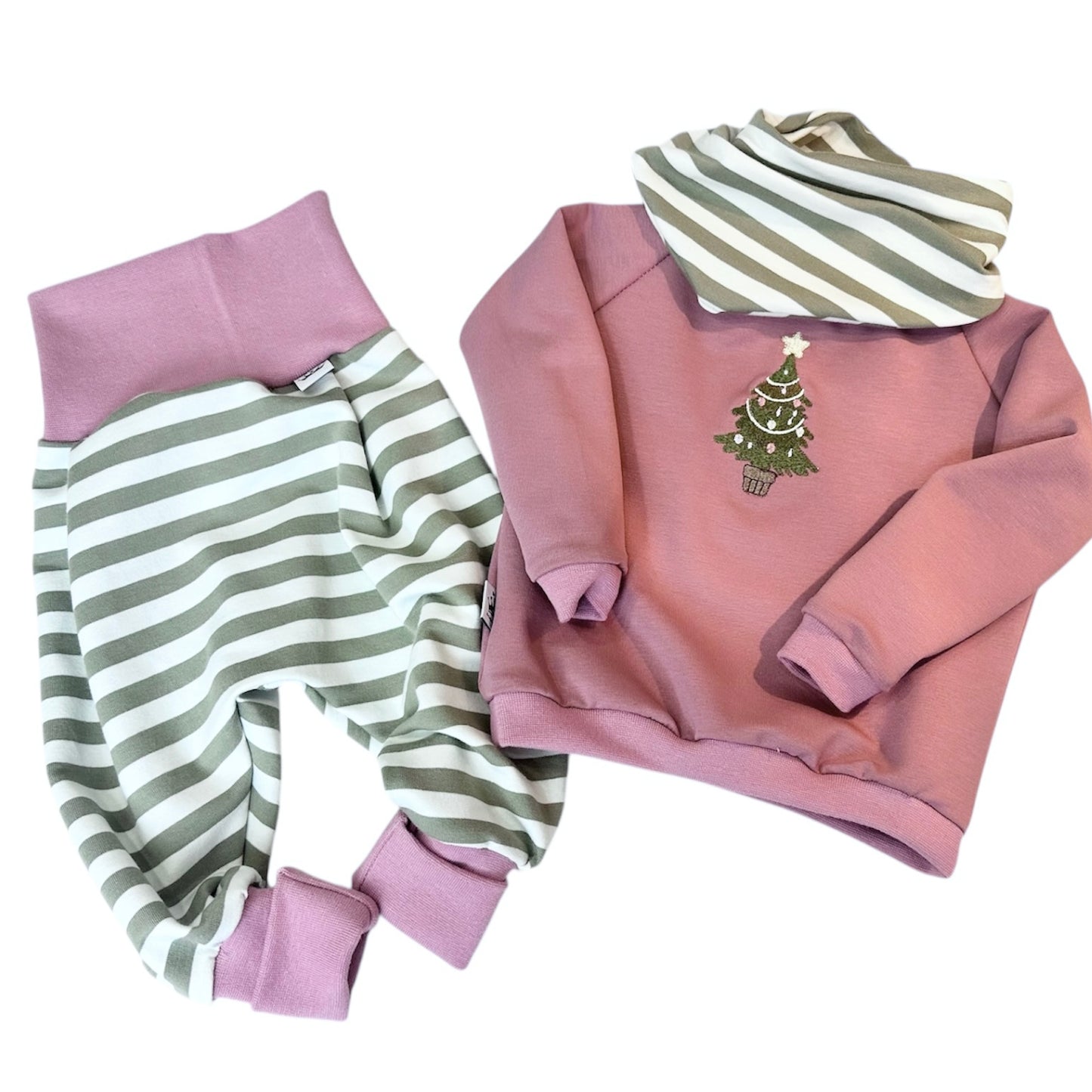 Xmas Kollektion Spar Set Tree Oliv rosé