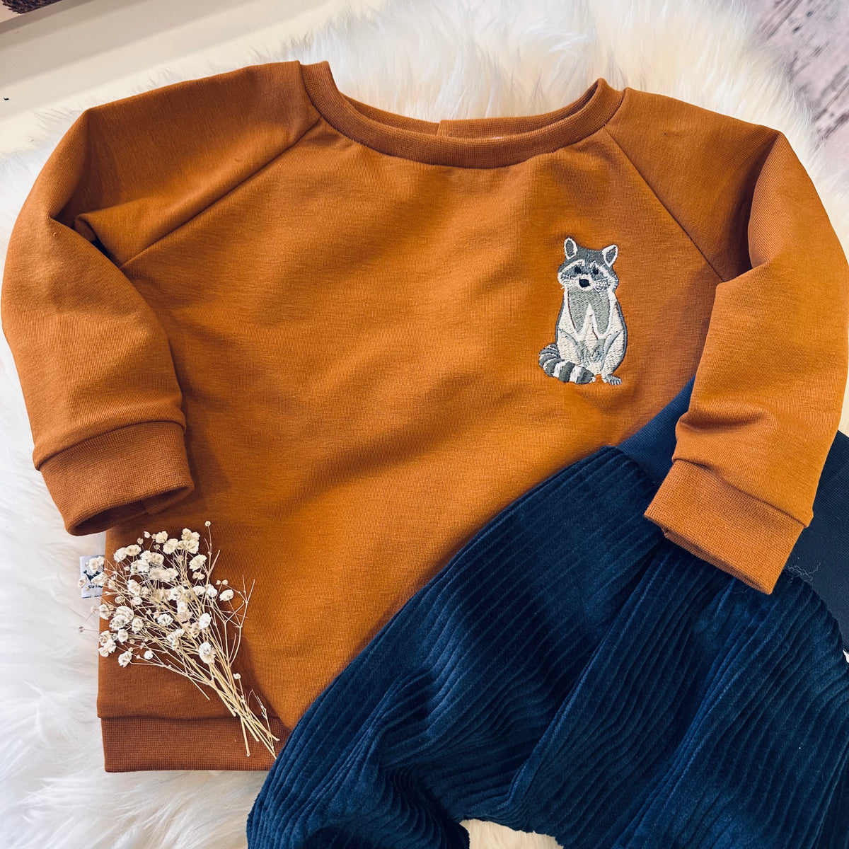 Pullover Waschbär Karamell