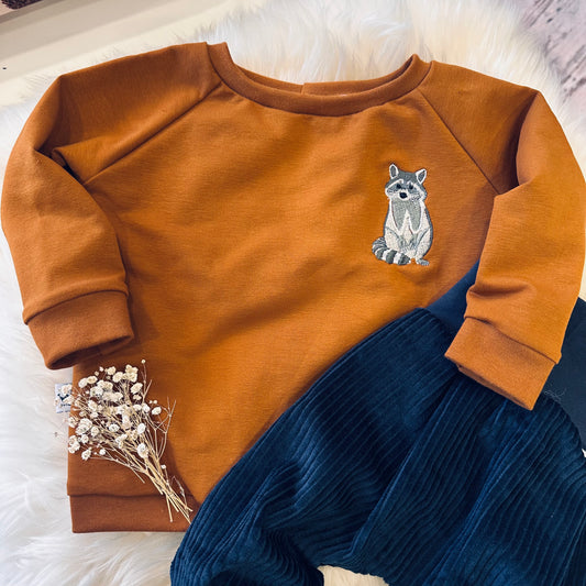 Pullover Waschbär Karamell