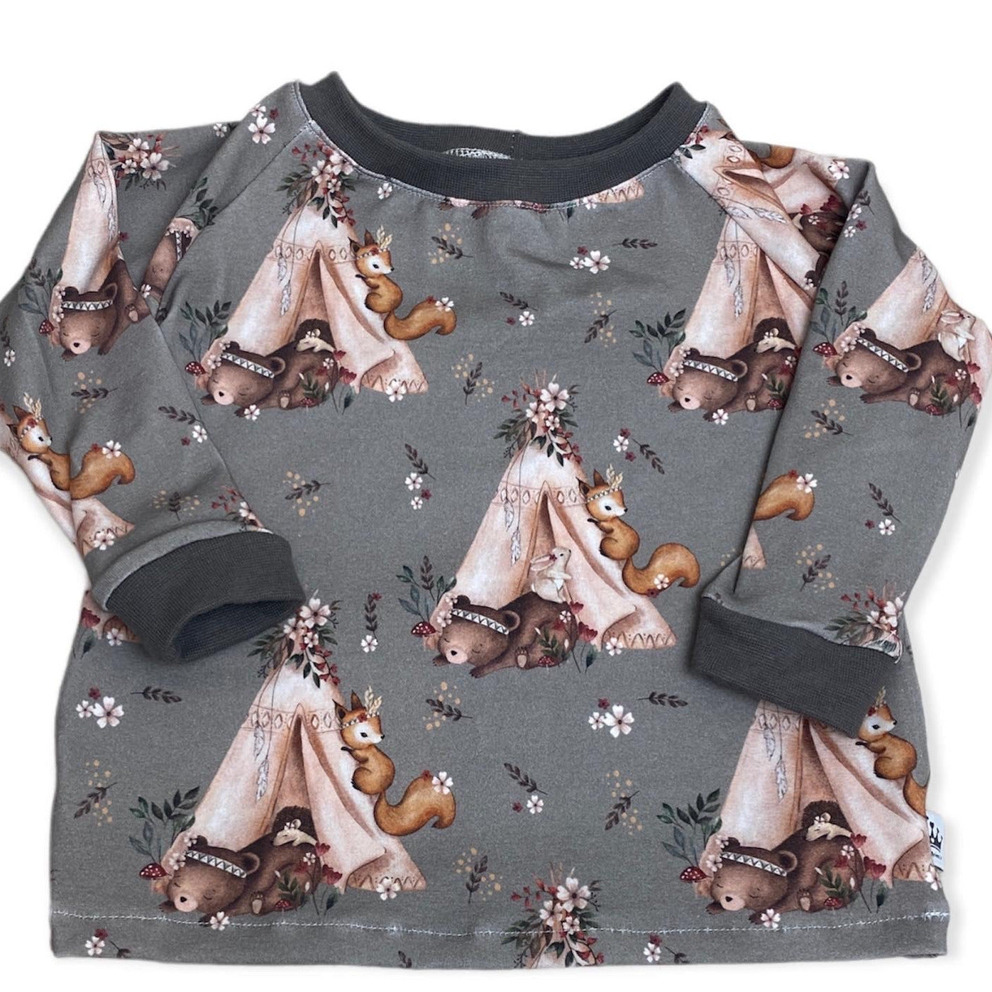 Kinder Pullover Waldtiere 