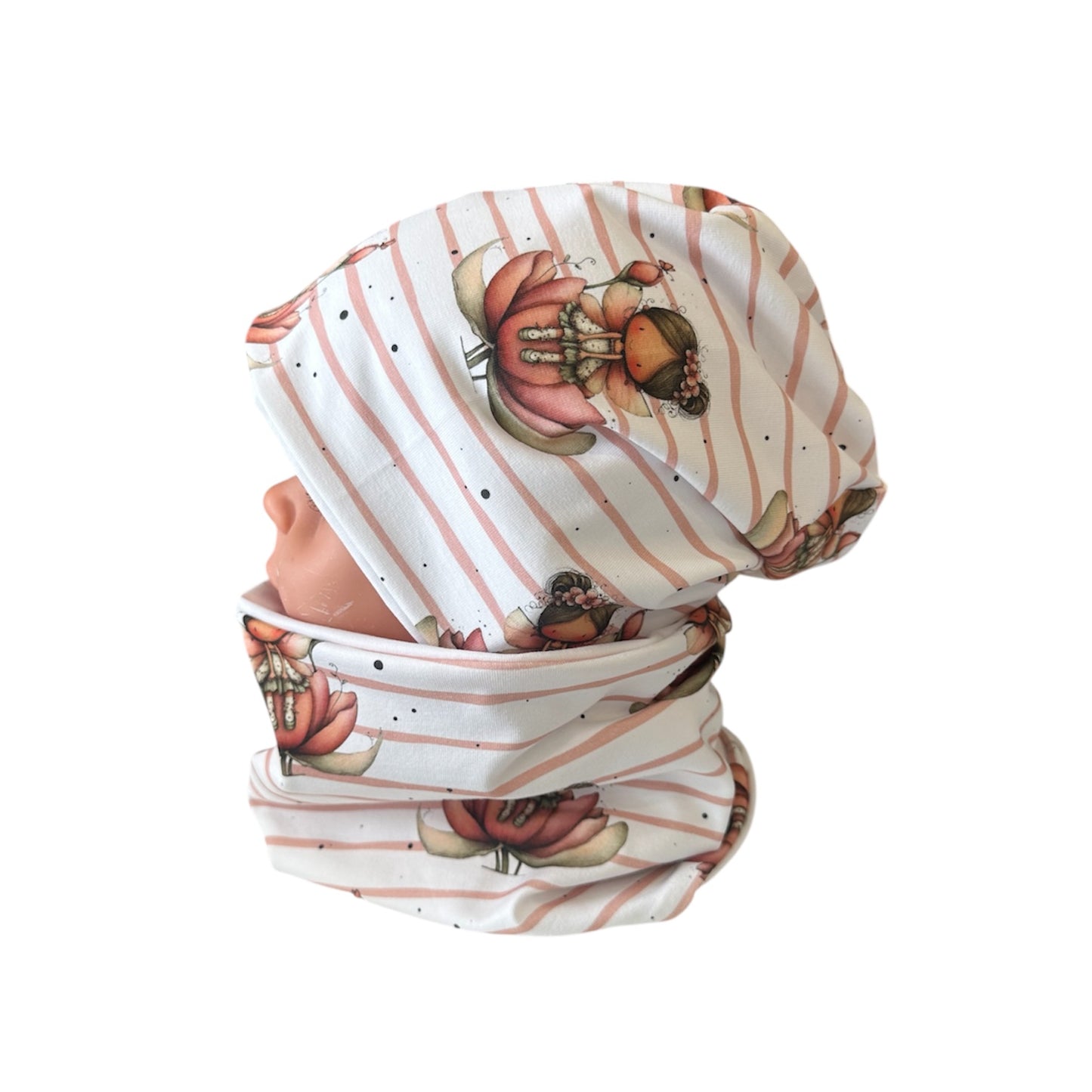 Beanie und Loop Blütenzauber