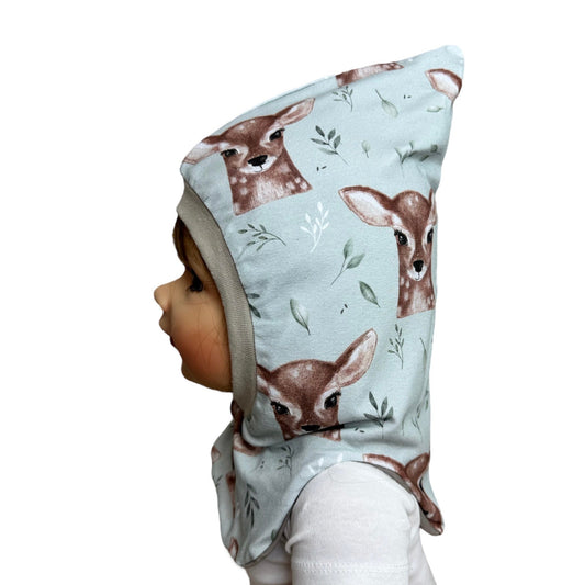 Kinder Schlupfmütze reh 