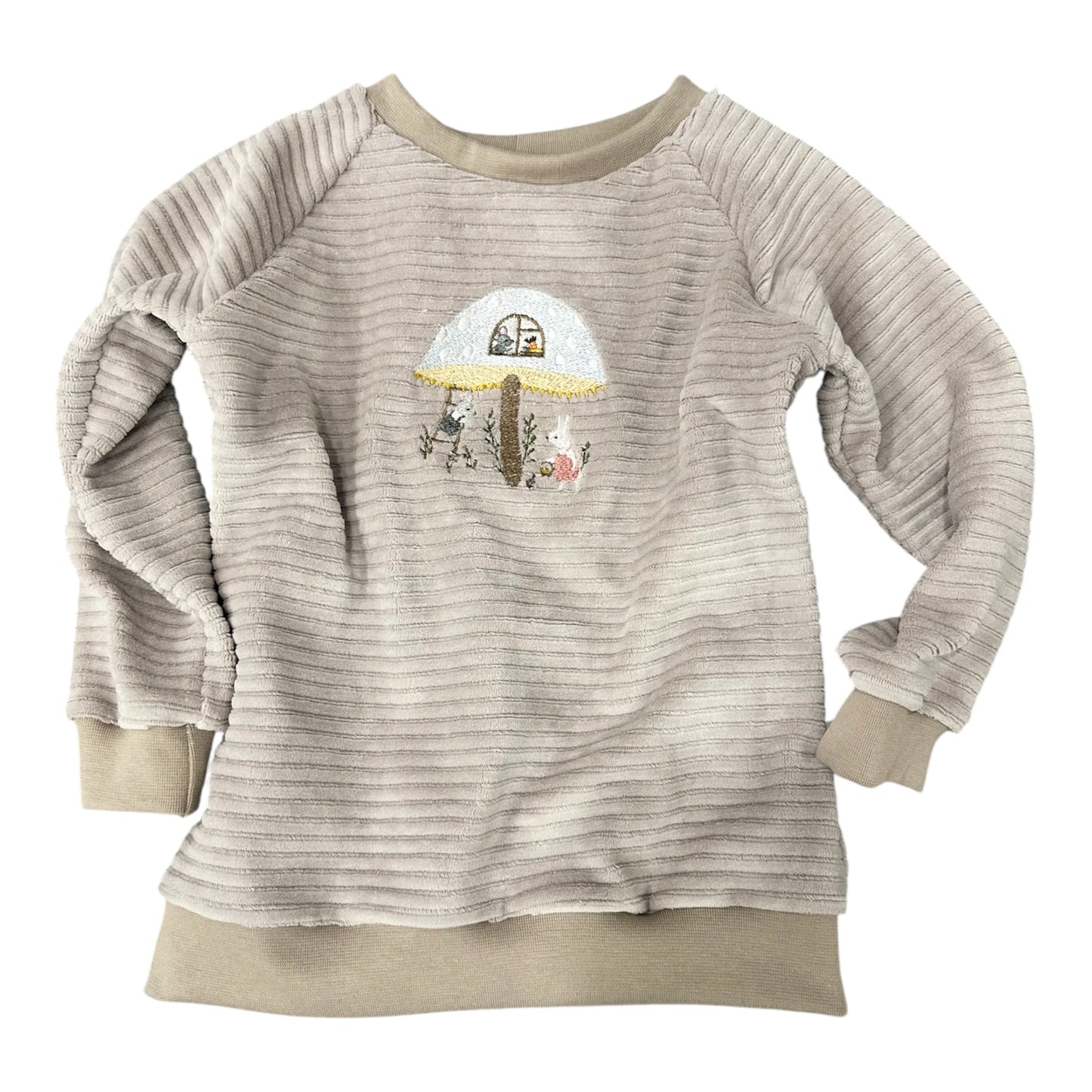 Limitierter Pullover Nicki cord Hasenstickerei