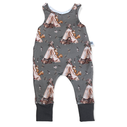 Baby Strampler Waldtiere 