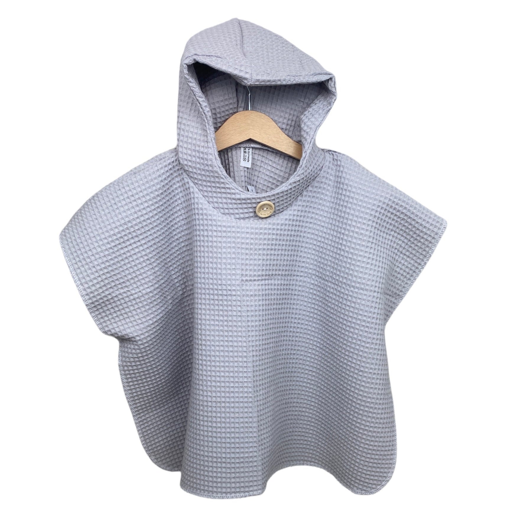 kinder badeponcho grau 