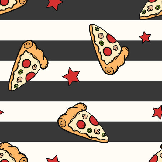 BIO Jersey Pizza Stripes 0.5 m