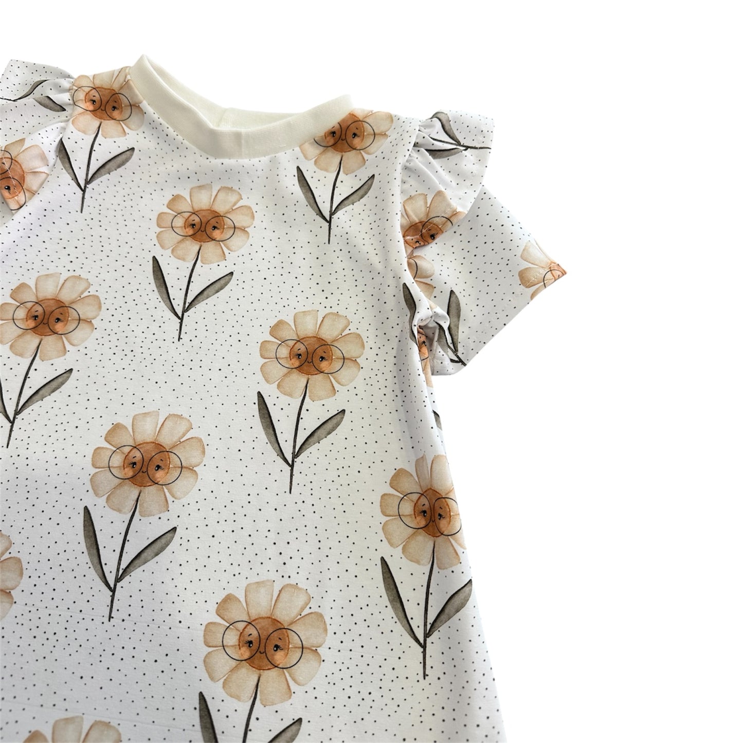 Kleid Kurzarm Rüschen Daisy