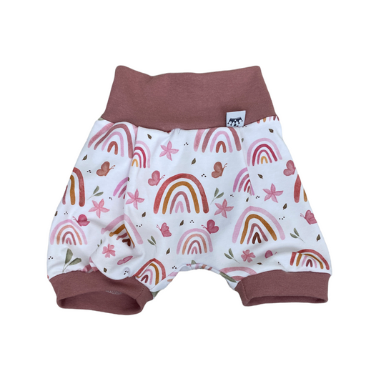 kurze Pumpshose rosa Regenbogen 