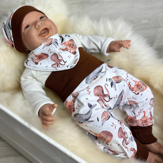 Erstlingsset baby wal 