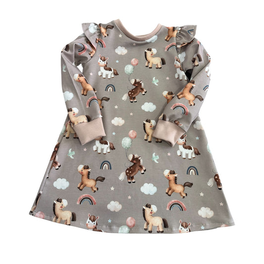 Kleid langarm rüschen Happy Pony