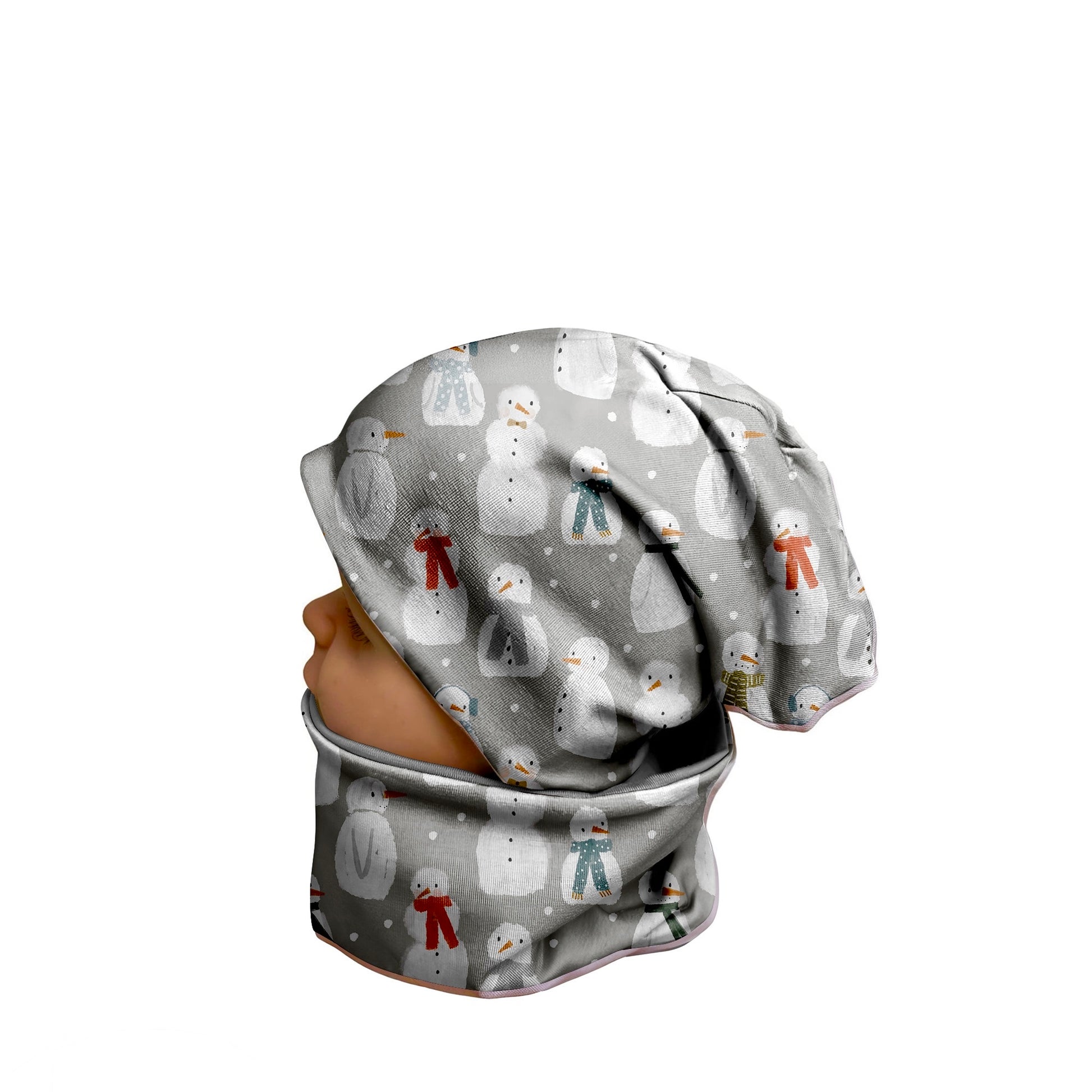 mützen set kinder schneemann 