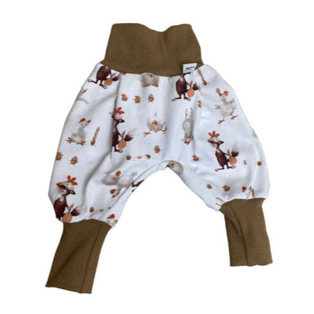pumphose mit huhn und Fuchs 