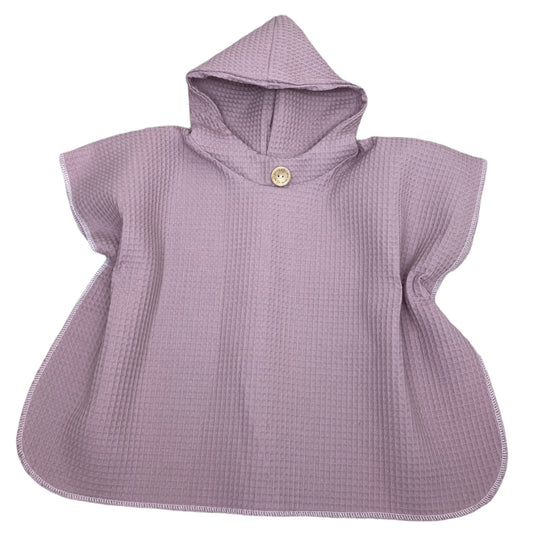 kinder badeponcho rosa