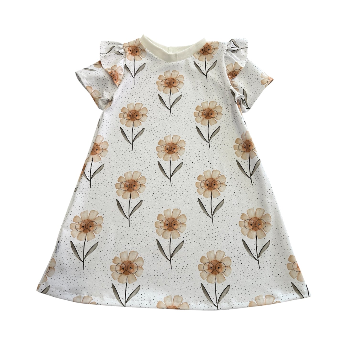 Kleid Kurzarm Rüschen Daisy