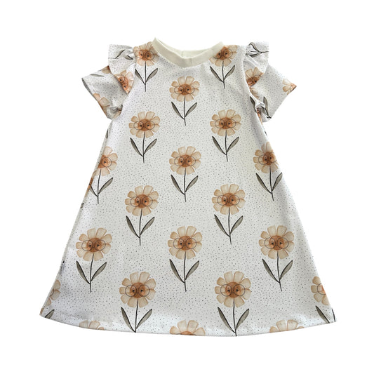 Kleid Kurzarm Rüschen Daisy