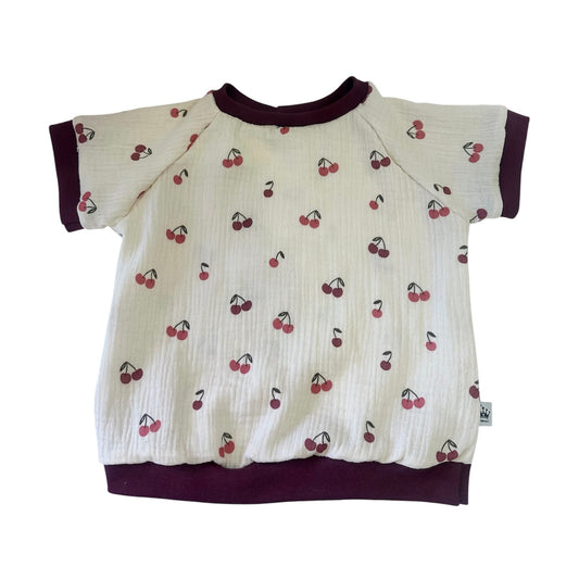 T- Shirt Musselin Kirsche