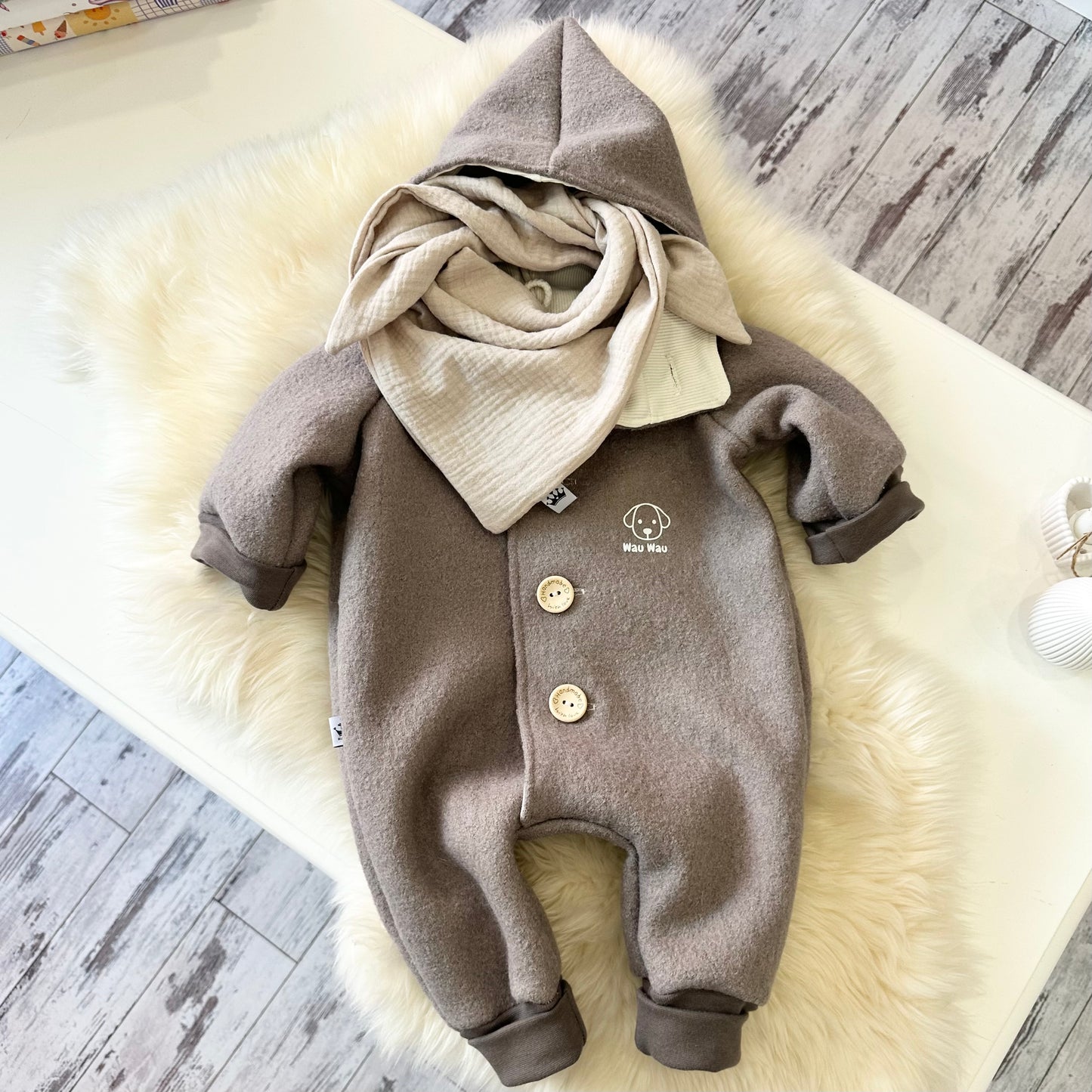 Walkoverall Taupe Hund