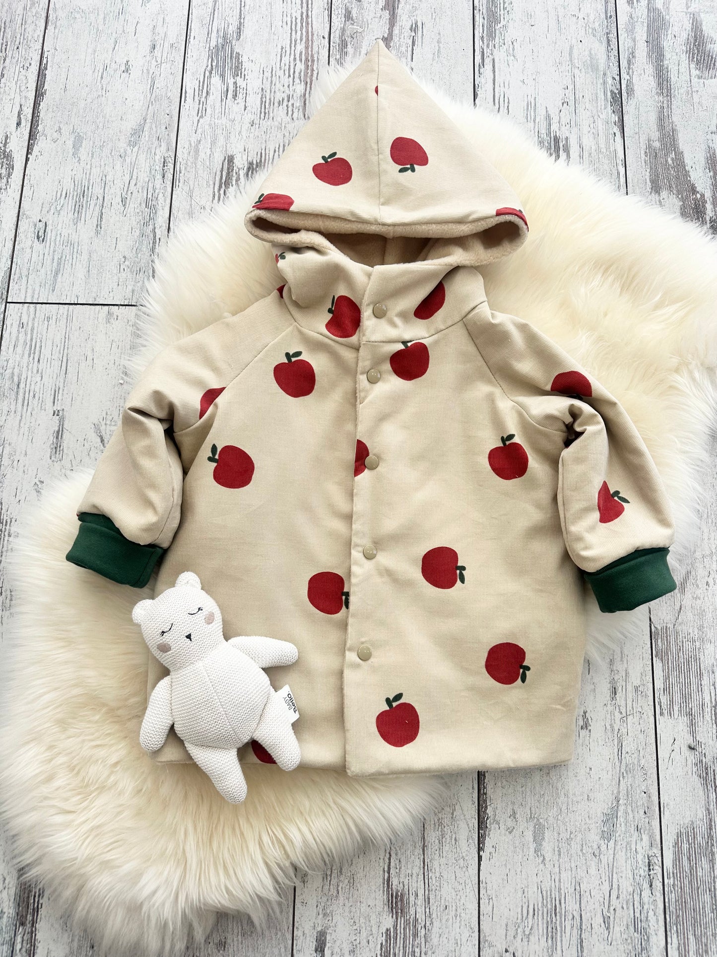 Cordjacke Apfel
