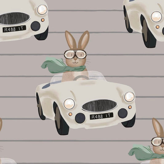 stoff hase im Auto